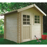 Abri de jardin en bois traité autoclave 28mm Laval porte simple 4,71m² SOLID Ma boutique