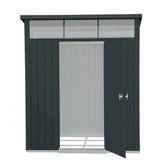 Abri de jardin en métal anthracite 3,92m² + kit d'ancrage + kit de fondation DURAMAX Ma boutique