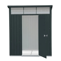 Abri de jardin en métal anthracite 3,92m² + kit d'ancrage + kit de fondation DURAMAX Ma boutique