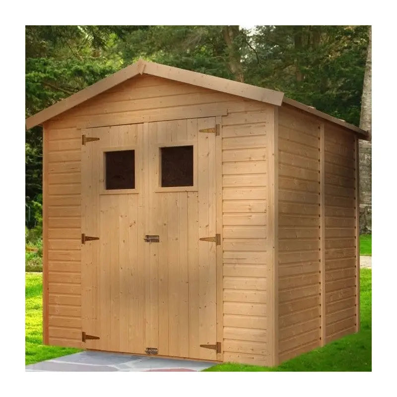 Abri de jardin en panneaux 17mm - 205x199cm - avec plancher - Timbela Ma boutique