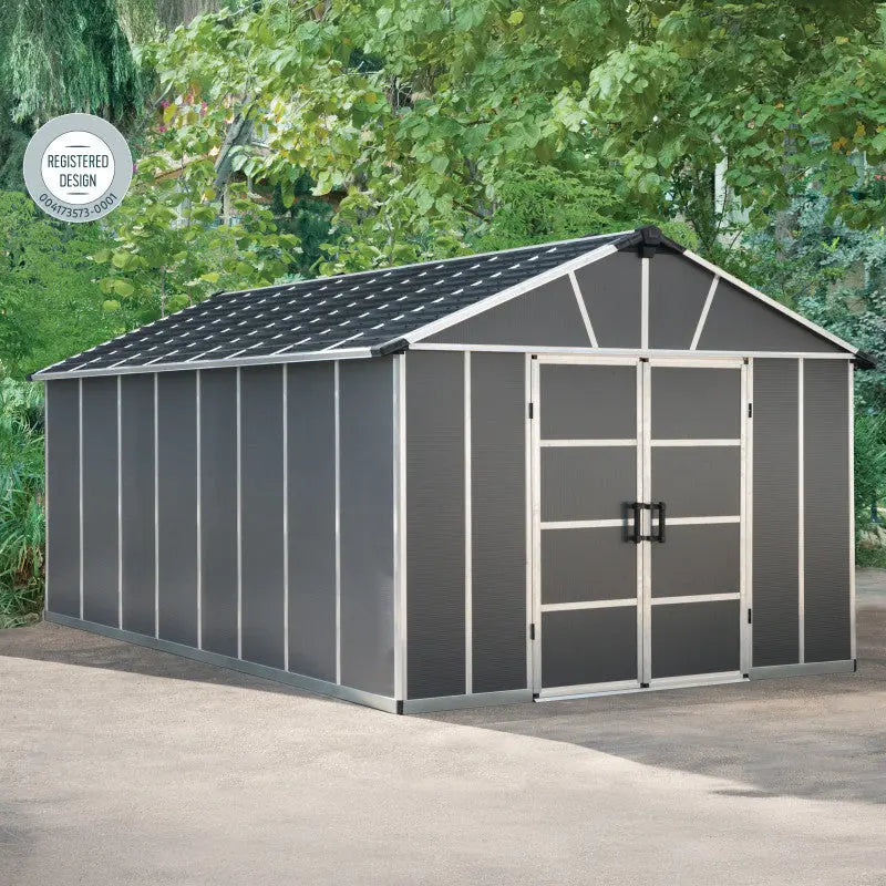 Abri de jardin en polycarbonate 17,2m² sans plancher YUKON - Palram - Canopia Ma boutique