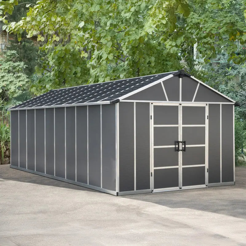 Abri de jardin en polycarbonate 21,3m² avec plancher YUKON - Palram - Canopia Ma boutique