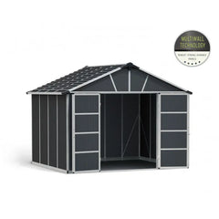 Abri de jardin en polycarbonate 7,9m² avec plancher YUKON - Palram - Canopia Ma boutique