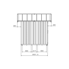 Abri de jardin en PVC 4,9m² DECO gris foncé et blanc Grosfillex + kit ancrage offert Ma boutique