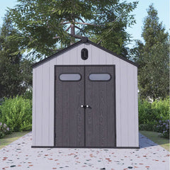 Abri de jardin en résine brossée DOCKER 6,7m² skylight + plancher - Jobu Ma boutique