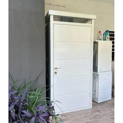 Abri de jardin modulaire isolé 1x1m blanc - plancher inclus - Everbox Ma boutique