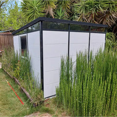 Abri de jardin modulaire isolé 3x3m profils noirs - plancher inclus - Everbox Ma boutique