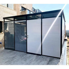 Abri de jardin modulaire isolé 4x3m profils noirs - plancher inclus - Everbox Ma boutique