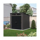 Abri de jardin polyéthylène 25mm gris foncé presque noir 4,88m² Modern + plancher - SUNCAST Ma boutique