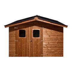 Abri Therma 10,33m² en bois thermo traité et toiture Onduline HABRITA Ma boutique