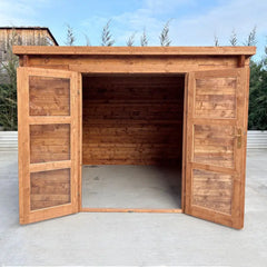 Abri de jardin toit plat 9m² PENTY BIS - madriers 40mm traité - Gardy Shelter Ma boutique