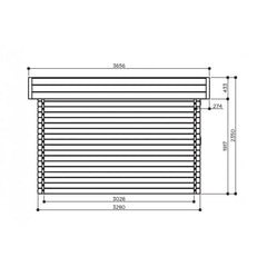 Abri de jardin Viborg 13,71m² en bois massif 40mm avec double porte - SOLID Ma boutique