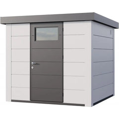 Abri en acier galvanisé blanc 5,7m² Eleganto 2424 Telluria Ma boutique