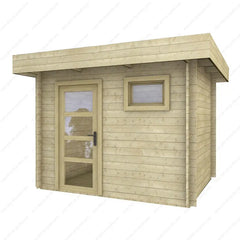 Abri en bois massif 7,5m² MODERNE - madriers 28mm Gardy Shelter Ma boutique