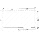 Abri en bois massif 9m² MODERNE traité marron + terrasse Gardy Shelter Ma boutique