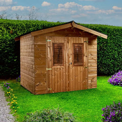 Abri en bois thermo traité Thiers 7,45m² et toiture Onduline HABRITA Ma boutique