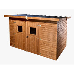 Abri Theora 6,78m² en bois thermo traité et toiture en acier HABRITA Ma boutique