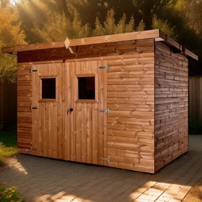 Abri Theora 6,78m² en bois thermo traité et toiture Onduline HABRITA Ma boutique