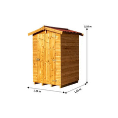 Abri Therma 1,96m² en bois thermo traité avec plancher - HABRITA Ma boutique