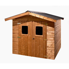 Abri Thermabri 7,62m² en bois thermo traité toiture en acier HABRITA Ma boutique