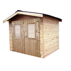 Abri Thermabri 7,45m² en bois thermo traité toiture Onduline HABRITA Ma boutique