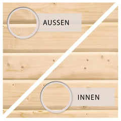 Abri toit plat 18,08m² bois massif 40mm Radeburg 4 – Karibu Ma boutique