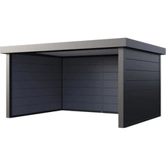 Auvent de jardin en acier galvanisé gris anthracite 17,1m² Singolo 4836 - Telluria Ma boutique