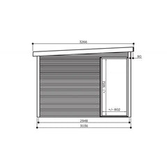 Bureau de jardin Seda 9,22m² en bois traité 28mm - SOLID Ma boutique