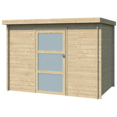 Chalet moderne Nyborg 5,2m² en bois massif 19mm avec porte simple vitrée - Gardenas Ma boutique