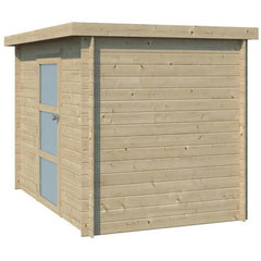 Chalet moderne Nyborg 5,2m² en bois massif 19mm avec porte simple vitrée - Gardenas Ma boutique