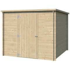 Chalet moderne Svendborg 5,81m² en bois massif 19mm avec porte simple - Gardenas Ma boutique