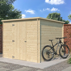 Chalet moderne Svendborg 5,81m² en bois massif 19mm avec porte simple - Gardenas Ma boutique