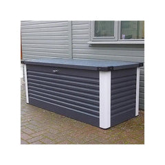 Coffre de rangement en métal anthracite 1000L Patio Box 1,46m² TRIMETALS ESPACE EMERAUDE