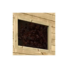 Fenêtre moderne simple en bois impregné pour abri de jardin SOLID Ma boutique