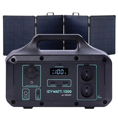 Pack station d'énergie portative Izywatt 1200 + panneau solaire pliant cadré 200W Izywatt - ORIUM Ma boutique