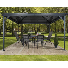 Tonnelle de jardin Ventura 296x423cm en aluminium thermolaqué – SOJAG ESPACE EMERAUDE