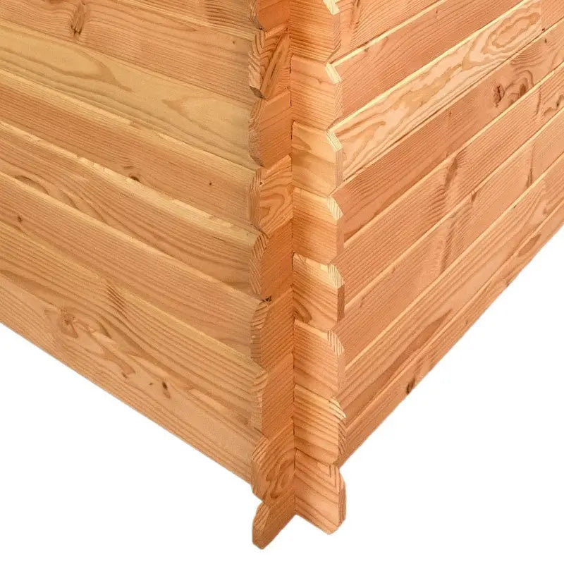 Abri de jardin en Douglas DALIA 5,24m² madriers 20mm + couverture Onduline - HABRITA Ma boutique