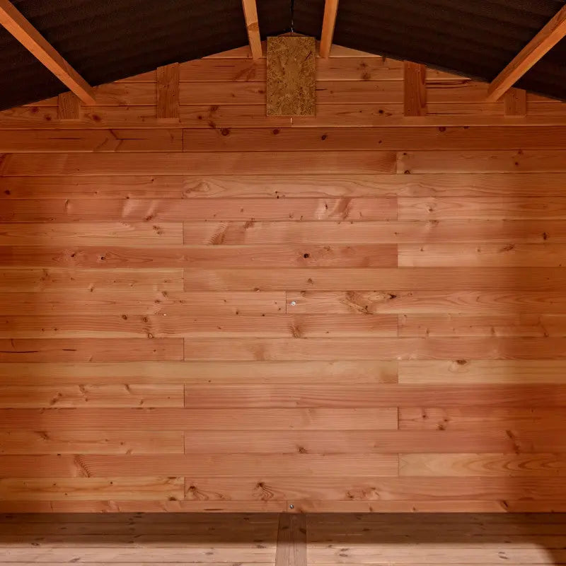 Abri de jardin en Douglas DALIA 5,24m² madriers 20mm + couverture Onduline - HABRITA Ma boutique