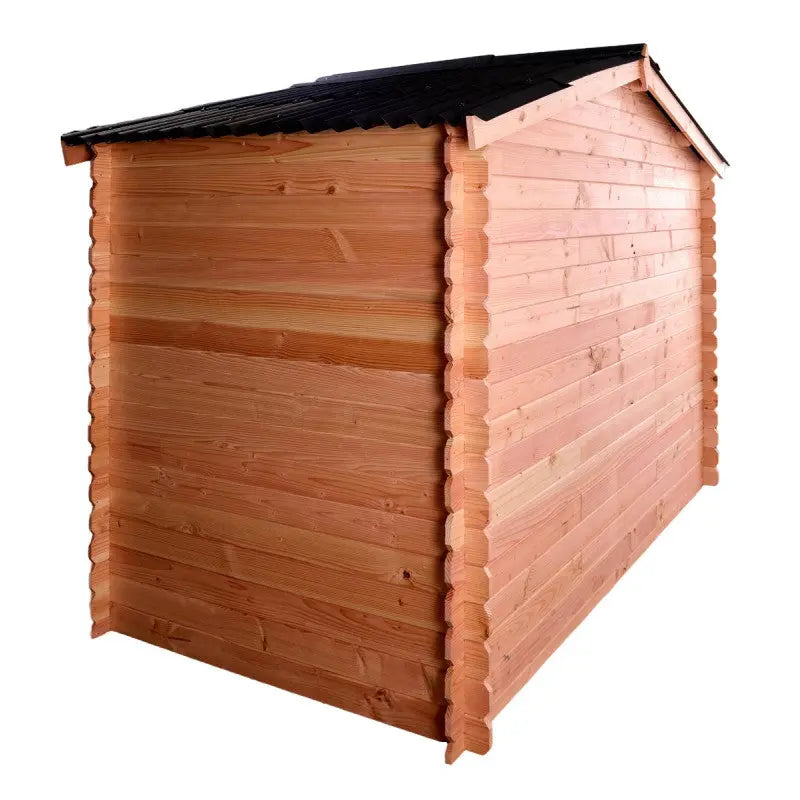 Abri de jardin en Douglas DALIA 5,24m² madriers 20mm + couverture Onduline - HABRITA Ma boutique