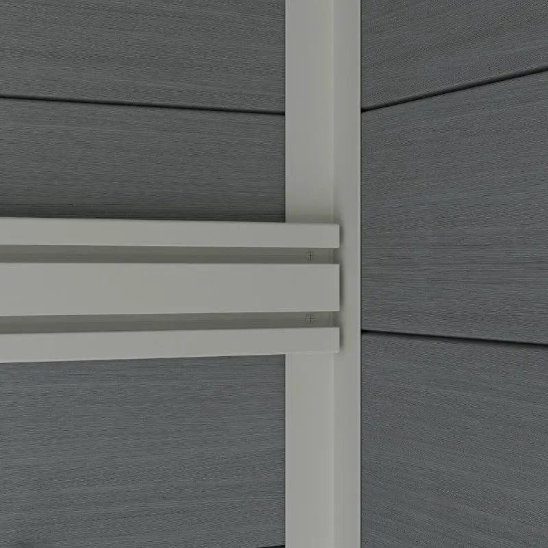 Abri de jardin en bois composite 28mm gris clair 12m² PREMIUM toit plat - Woodlife Garden Ma boutique