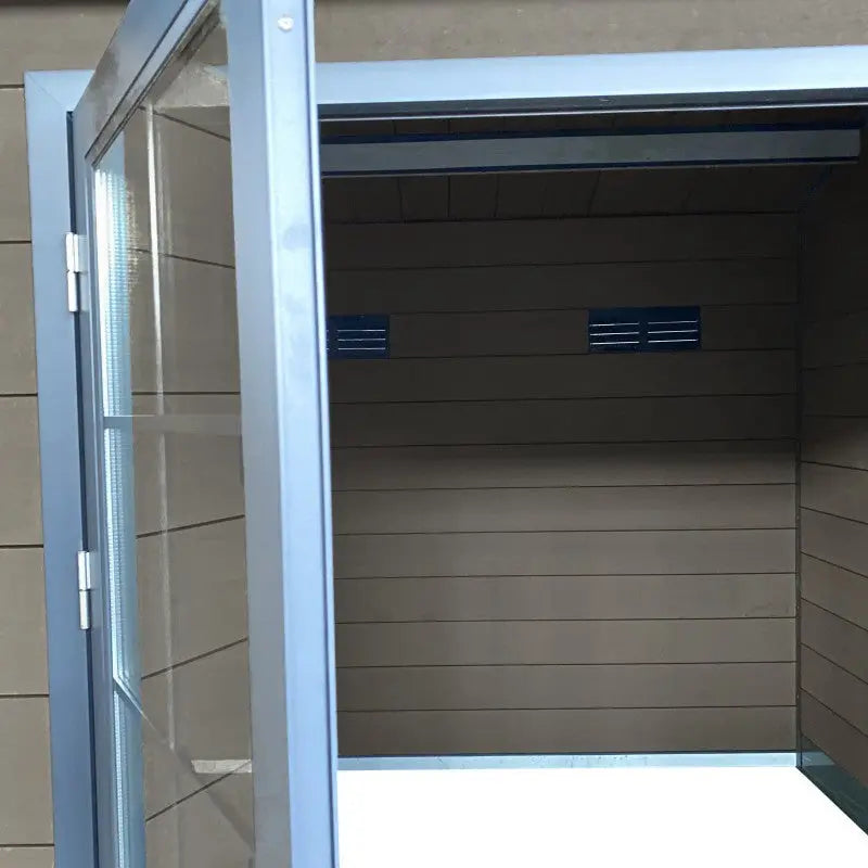 Abri de jardin en bois composite gris foncé 9m² + 9m² terrasse - Woodlife Garden Ma boutique