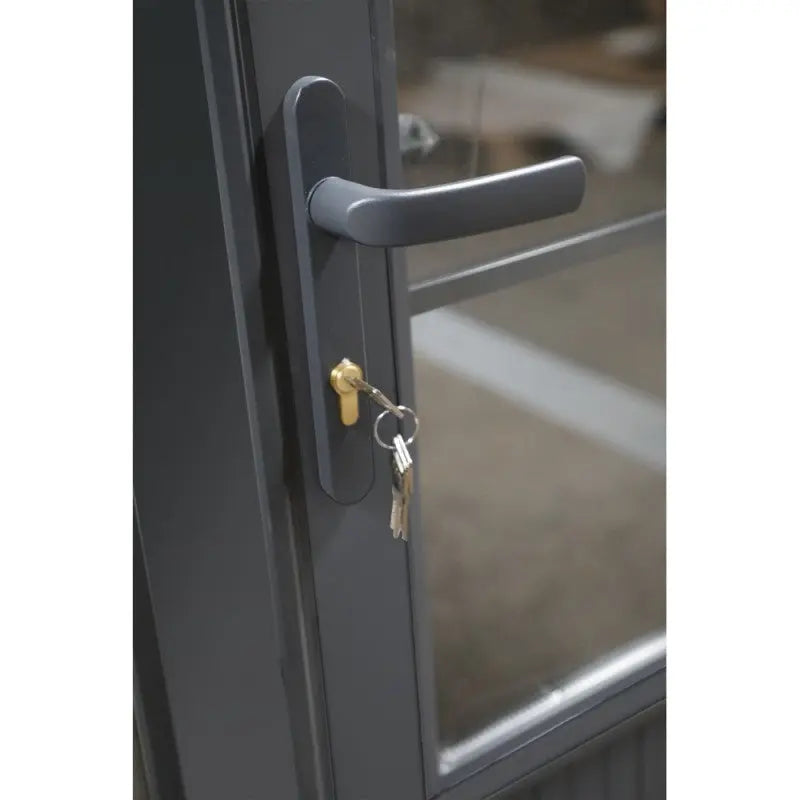 Abri de jardin en bois composite gris foncé 9m² + 9m² terrasse - Woodlife Garden Ma boutique