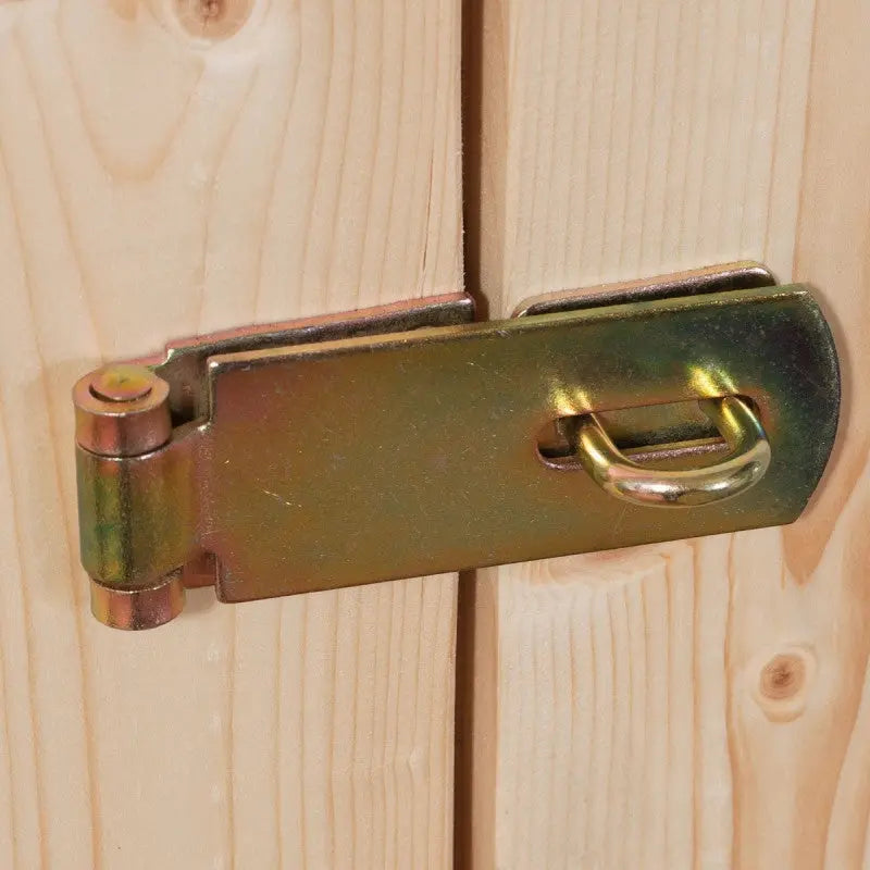 Abri de jardin en bois massif gris terre 5,95m² Askola 3,5 avec appentis 240cm et paroi arrière - Karibu Ma boutique