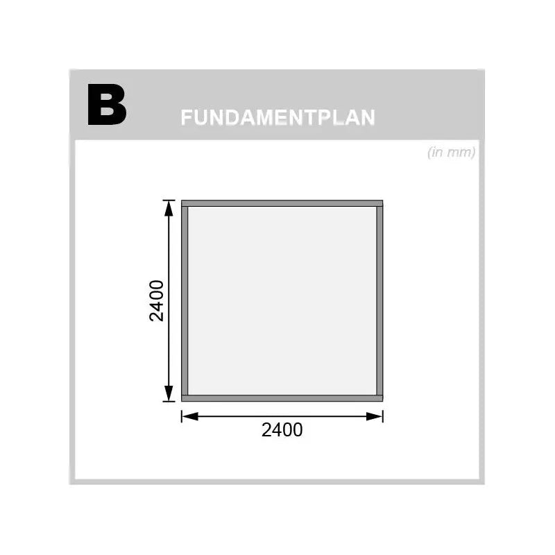Abri de jardin en bois massif gris terre 5,95m² Kandern 3 – Karibu Ma boutique