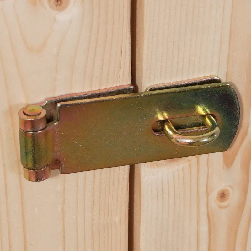 Abri de jardin en bois massif gris terre 6,55m² Askola 4 avec appentis 240cm et paroi arrière - Karibu Ma boutique