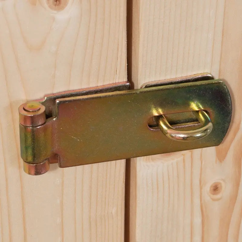 Abri de jardin en bois massif gris terre 7,43m² Kerko 5 avec appentis 280cm et paroi arrière – Karibu Ma boutique