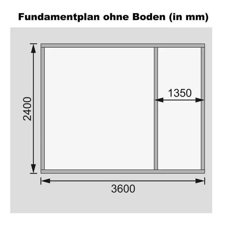Abri de jardin en bois massif gris terre 8,88m² avec cloison intérieure Tintrup – Karibu Ma boutique