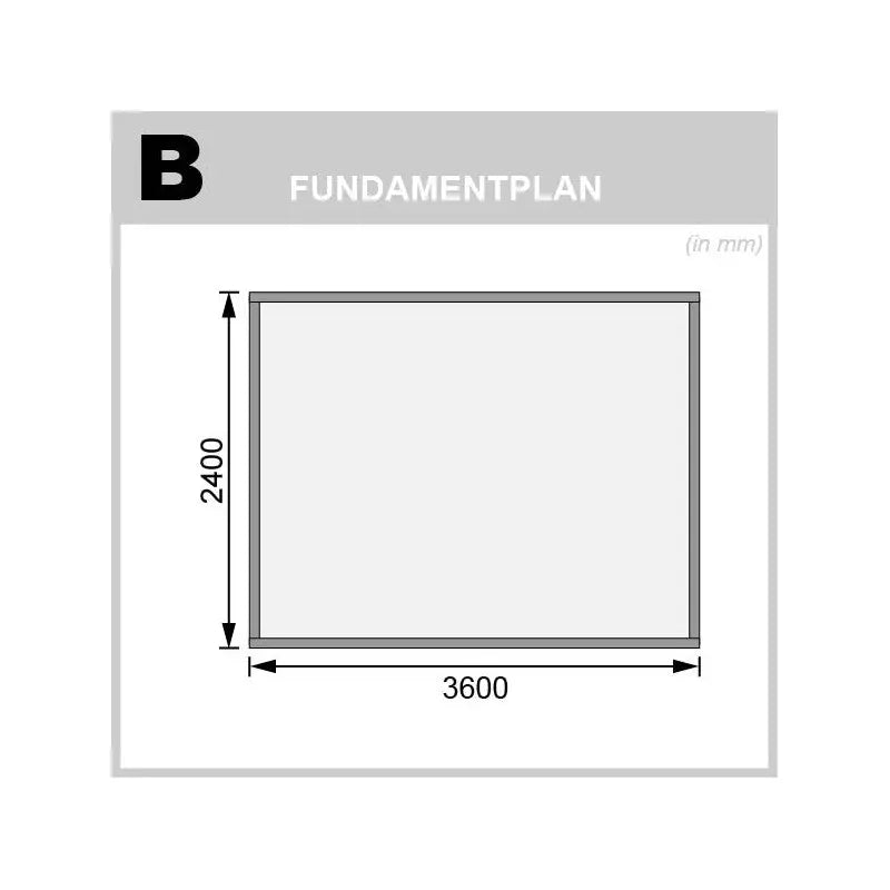 Abri de jardin en bois massif gris terre 8,88m² Kandern 7 – Karibu Ma boutique