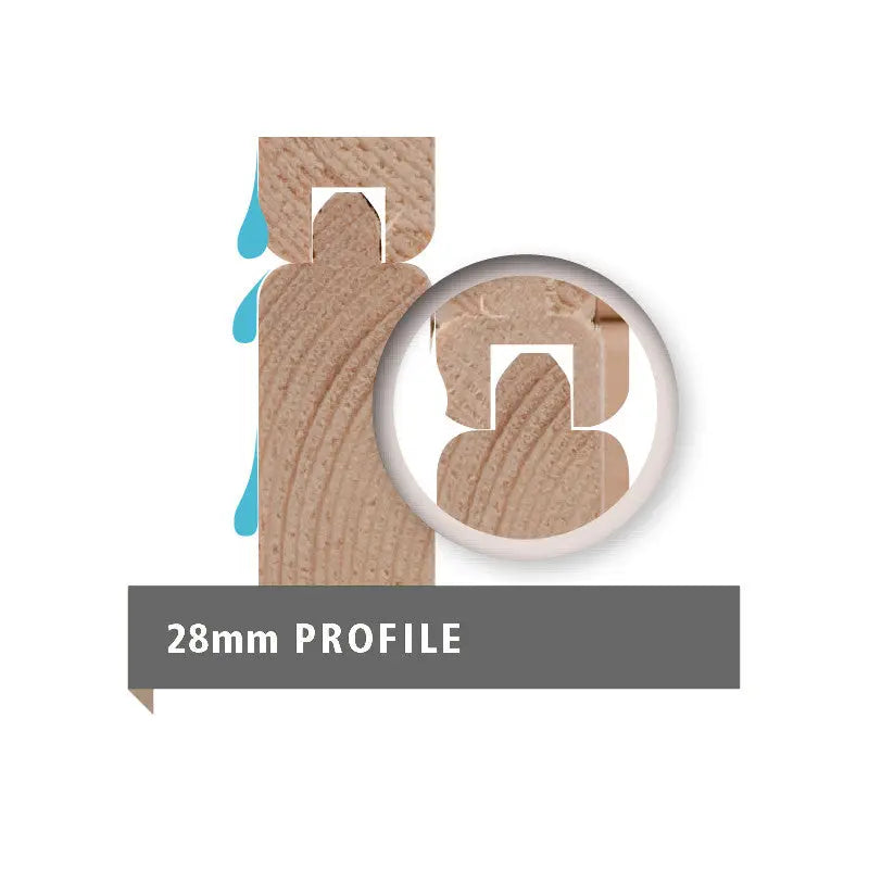 Abri de jardin en bois massif gris terre 8,88m² Kastorf 7 – Karibu Ma boutique