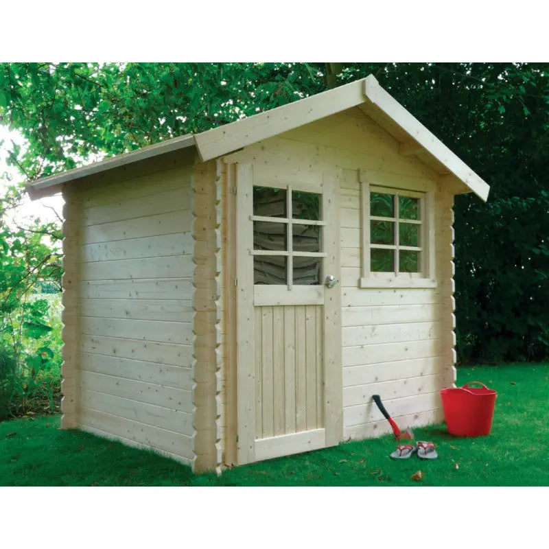 Abri de jardin en bois traité autoclave 28mm Laval porte simple 4,71m² SOLID Ma boutique